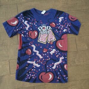 Rare Vintage Cherry Pop Tarts 90's T-Shirt All Over Print Size Medium